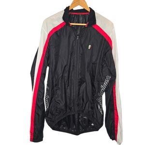 Campagnolo Unisex Black Red Retro Windbreaker Cycling Jacket Size XXXL
